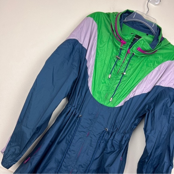 Isabel Marant Rumber Long Colorblock Hooded Jacket - Picture 5 of 8